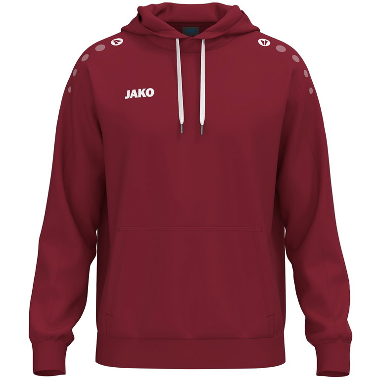 JAKO Bluza z kapturem One Sweat (mieszanka bawełny) bordowa dziecięca