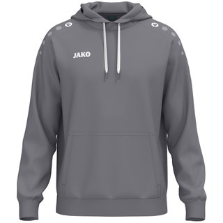 JAKO Kapuzenpullover One Sweat (Baumwolle-Mischung) grau Kinder