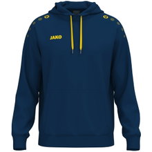 JAKO Hooded Sweatshirt One Sweat (Cotton Blend) navy blue/yellow Children