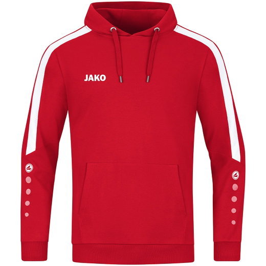 JAKO Kapuzenpullover (Hoodie) Power Kapuzensweat (Bio-Baumwolle) rot Herren
