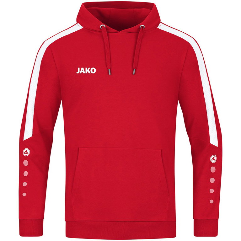 JAKO Kapuzenpullover (Hoodie) Power Kapuzensweat (Bio-Baumwolle) rot Herren