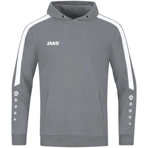 JAKO Kapuzenpullover (Hoodie) Power Kapuzensweat (Bio-Baumwolle) dunkelgrau Kinder