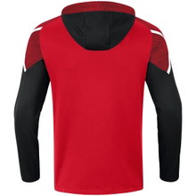 JAKO Hoodie Performance (Polyester-Fleece) red/black Women