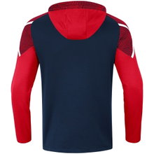 JAKO Hoodie Performance (Polyester Fleece) navy/red Women
