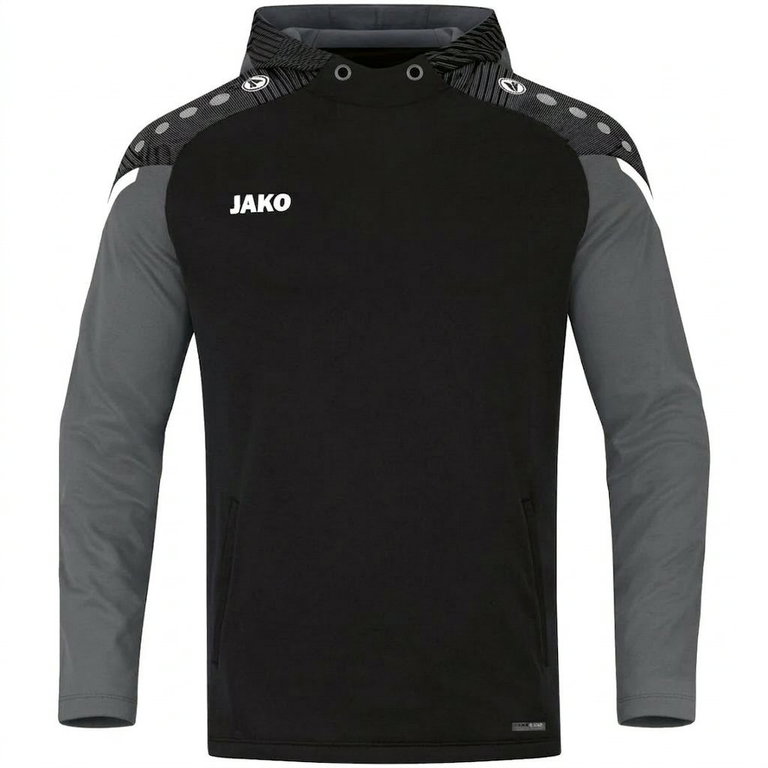 JAKO Kapuzensweat (Hoodie) Performance (Polyester-Fleece) schwarz/anthrazitgrau Kinder
