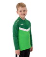 JAKO Langarmshirt Ziptop Iconic (angenehmer Tragekomfort) grün/dunkelgrün Kinder