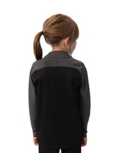 JAKO Long Sleeve Zip Top Iconic (comfortable fit) black/anthracite grey children