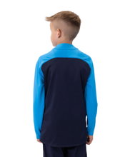 JAKO Long Sleeve Shirt Ziptop Iconic (comfortable to wear) navy blue/light blue/yellow Kinder