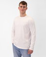 JAKO Langarmshirt Organic (Freizeit, Bio-Baumwolle) weiss Herren