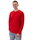 JAKO Langarmshirt Organic (Freizeit, Bio-Baumwolle) rot Herren
