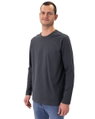 JAKO Langarmshirt Organic (Freizeit, Bio-Baumwolle) anthrazitgrau Herren