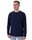 JAKO Langarmshirt Organic (Freizeit, Bio-Baumwolle) marineblau Herren