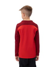 JAKO Sport Long Sleeve Sweatshirt Iconic (Polyester Stretch Fleece) red/burgundy Kids