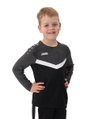 JAKO Sport-Langarmshirt Sweat Iconic (Polyester-Stretch-Fleece) schwarz/anthrazitgrau Kinder