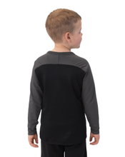JAKO Sport Long Sleeve Sweatshirt Iconic (Polyester Stretch Fleece) black/anthracite grey children