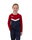 JAKO Sport Long Sleeve Sweatshirt Iconic (Polyester Stretch Fleece) navy/red Kids