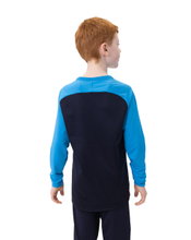 JAKO Sport Long Sleeve Sweatshirt Iconic (Polyester Stretch Fleece) navy blue/light blue/yellow Kids