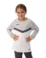 JAKO Sport-Langarmshirt Sweat Iconic (Polyester-Stretch-Fleece) weiss/grau/anthrazitgrau Kinder