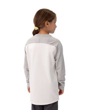 JAKO Sport Long Sleeve Sweatshirt Iconic (Polyester Stretch Fleece) white/grey/charcoal grey Kids