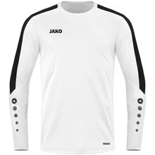JAKO Sport Long Sleeve Shirt Sweat Power (recycled Polyester, high freedom of movement) white Kids