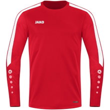 JAKO Sport-Langarmshirt Sweat Power (rec. Polyester, hohe Bewegungsfreiheit) rot Kinder