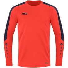 JAKO Sport Long Sleeve Sweat Power (recycled Polyester, high freedom of movement) orange/navy blue Children