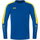 JAKO Sport-Langarmshirt Sweat Power (rec. Polyester, hohe Bewegungsfreiheit) royalblau/gelb Herren