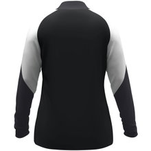 JAKO Long Sleeve Shirt Ziptop Dynamic (recycled polyester, elastic material) black/white/anthracite grey ladies