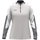 JAKO Langarmshirt Ziptop Dynamic (rec. Polyester, elastisches Material) hellgrau/weiss/grau Damen
