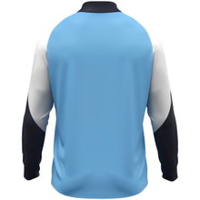 JAKO Long Sleeve Zip Top Dynamic (recycled polyester, elastic material) sky blue/white/navy blue children