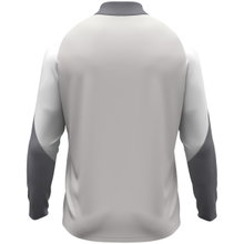 JAKO Long Sleeve Zip Top Dynamic (recycled polyester, elastic material) light grey/white/grey children