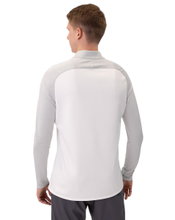 JAKO Long Sleeve Zip Top Iconic (comfortable fit) white/grey/charcoal grey men's