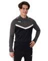 JAKO Langarmshirt Ziptop Iconic (angenehmer Tragekomfort) schwarz/anthrazitgrau Herren
