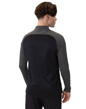 JAKO Long Sleeve Zip Top Iconic (comfortable fit) black/anthracite grey men's