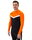 JAKO Langarmshirt Ziptop Iconic (angenehmer Tragekomfort) schwarz/neonorange Herren