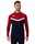 JAKO Langarmshirt Ziptop Iconic (angenehmer Tragekomfort) marineblau/rot Herren