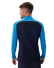 JAKO Long Sleeve Zip Top Iconic (comfortable fit) navy blue/light blue/yellow men's