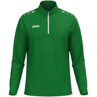 JAKO Langarmshirt Ziptop One (100% rec. Polyester, Innenseite aus Micro-Fleece) grün Herren