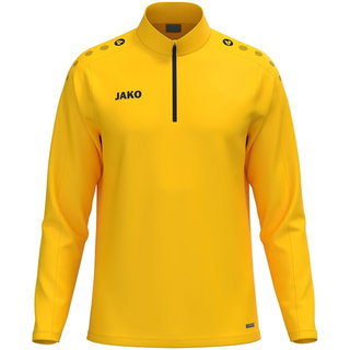 JAKO Langarmshirt Ziptop One (100% rec. Polyester, Innenseite aus Micro-Fleece) gelb Herren
