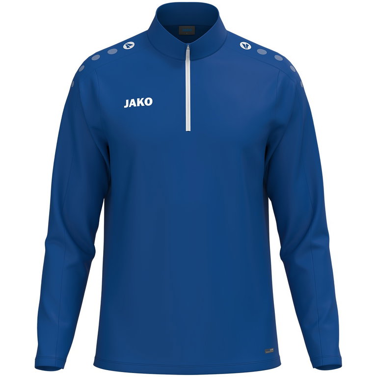 JAKO Langarmshirt Ziptop One (100% rec. Polyester, Innenseite aus Micro-Fleece) royalblau Herren