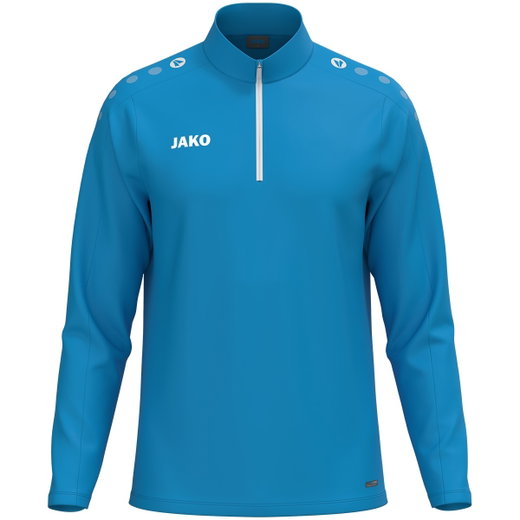 JAKO Langarmshirt Ziptop One (100% rec. Polyester, Innenseite aus Micro-Fleece) blau Herren