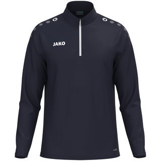 JAKO Langarmshirt Ziptop One (100% rec. Polyester, Innenseite aus Micro-Fleece) marineblau Kinder