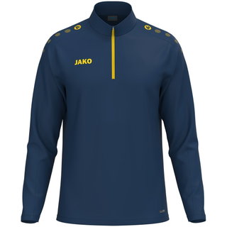 JAKO Langarmshirt Ziptop One (100% rec. Polyester, Innenseite aus Micro-Fleece) navyblau Herren