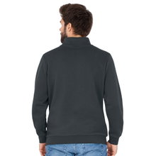 JAKO Long Sleeve Zip Top Organic - Soft Inner Side, Zip Fastener - Anthracite Grey Men