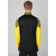 JAKO Long Sleeve Zip Top Performance (Polyester-Stretch-Fleece) black/yellow Men