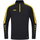 JAKO Langarmshirt Ziptop Power (rec. Polyester, hochelastisch) schwarz/gelb Kinder