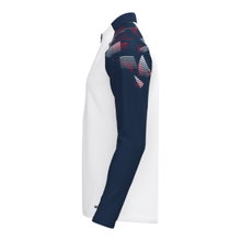 JAKO Long Sleeve Shirt Ziptop Sonic (recycled Polyester, soft feel) white/navy/red boys