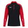 JAKO Langarmshirt Ziptop Sonic (rec. Polyester, weiches Tragegefühl) schwarz/rot Jungen