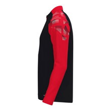 JAKO Langarmshirt Ziptop Sonic (rec. Polyester, weiches Tragegefühl) schwarz/rot Herren