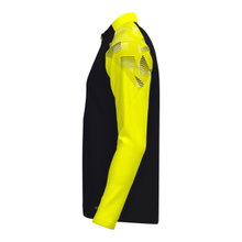 JAKO Langarmshirt Ziptop Sonic (rec. Polyester, weiches Tragegefühl) schwarz/neongelb Herren